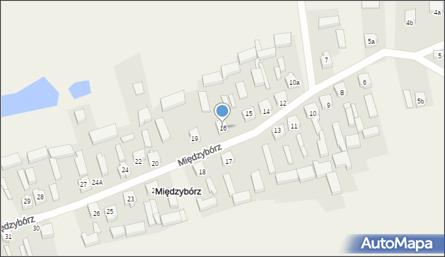 Międzybórz, Międzybórz, 16, mapa Międzybórz