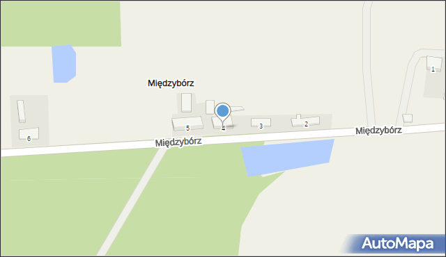 Międzybórz, Międzybórz, 4, mapa Międzybórz