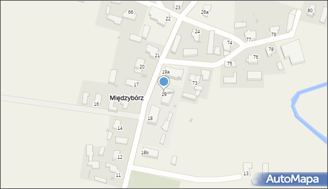 Międzybórz, Międzybórz, 19, mapa Międzybórz