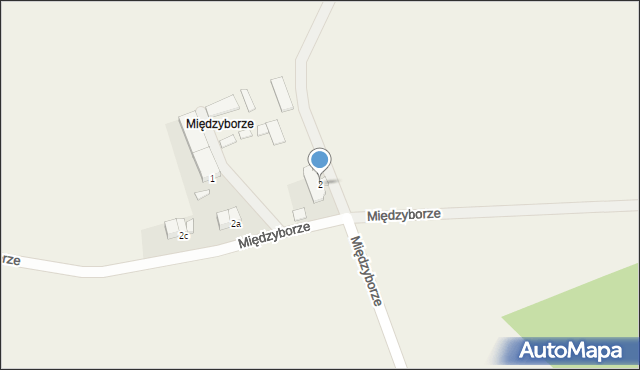 Międzyborze, Międzyborze, 2, mapa Międzyborze