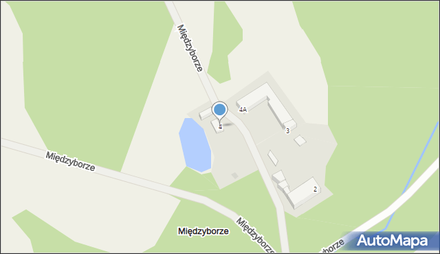 Międzyborze, Międzyborze, 4, mapa Międzyborze