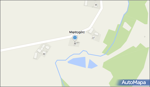 Międzygórz, Międzygórz, 88, mapa Międzygórz