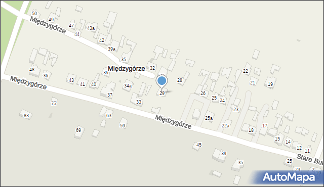 Międzygórze, Międzygórze, 29, mapa Międzygórze