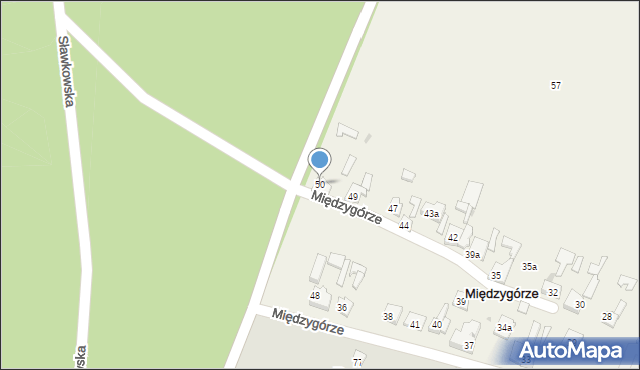 Międzygórze, Międzygórze, 50, mapa Międzygórze