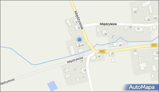 Międzylesie, Międzylesie, 11, mapa Międzylesie