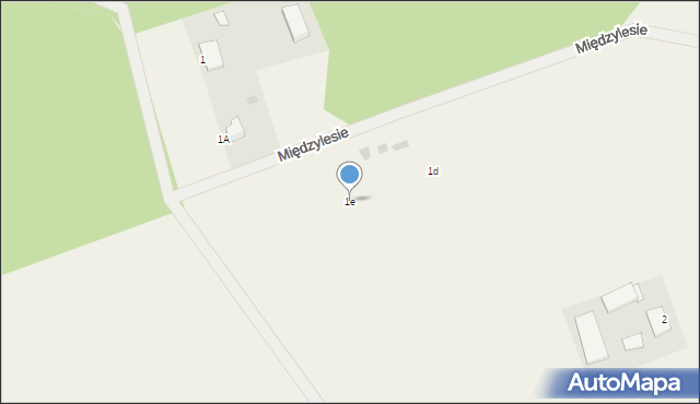 Międzylesie, Międzylesie, 1e, mapa Międzylesie