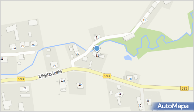 Międzylesie, Międzylesie, 32, mapa Międzylesie