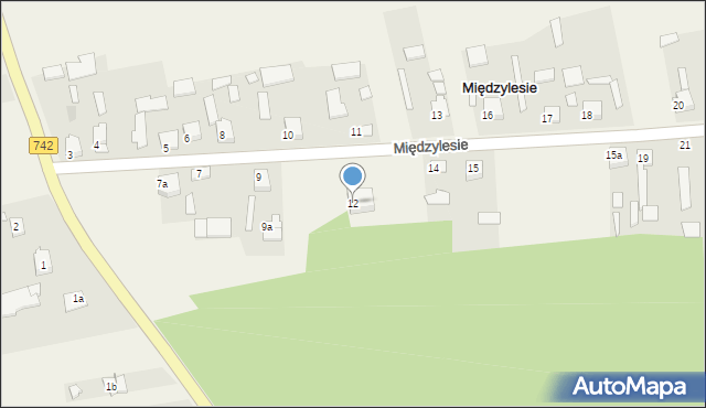 Międzylesie, Międzylesie, 12, mapa Międzylesie