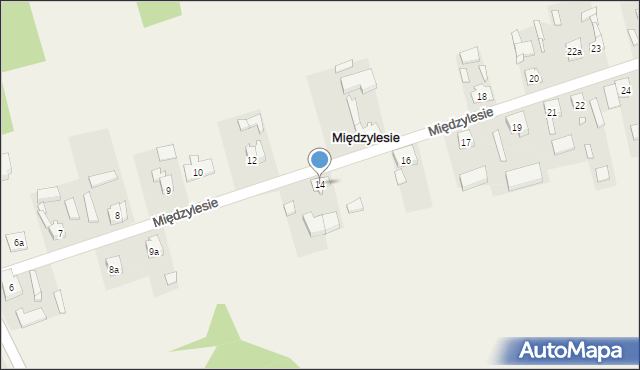 Międzylesie, Międzylesie, 14, mapa Międzylesie