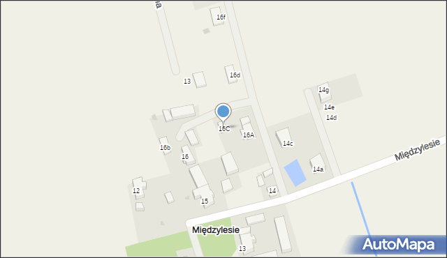 Międzylesie, Międzylesie, 16C, mapa Międzylesie