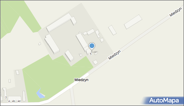 Miedzyn, Miedzyn, 5a, mapa Miedzyn