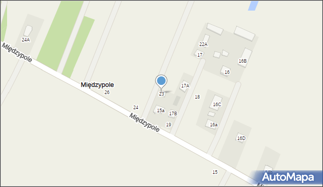 Międzypole, Międzypole, 23, mapa Międzypole