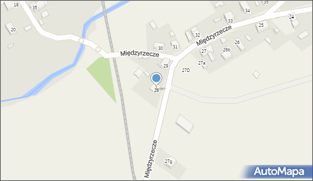 Międzyrzecze, Międzyrzecze, 28, mapa Międzyrzecze