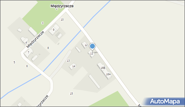 Międzyrzecze, Międzyrzecze, 11, mapa Międzyrzecze