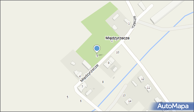 Międzyrzecze, Międzyrzecze, 3, mapa Międzyrzecze