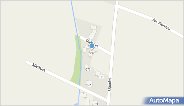 Międzyrzecze Dolne, Międzyrzecze Dolne, 192, mapa Międzyrzecze Dolne