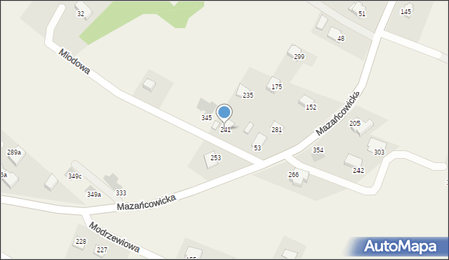 Międzyrzecze Dolne, Międzyrzecze Dolne, 241, mapa Międzyrzecze Dolne
