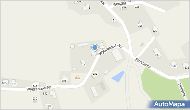 Międzyrzecze Górne, Międzyrzecze Górne, 1, mapa Międzyrzecze Górne