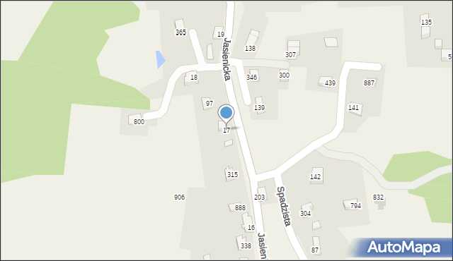 Międzyrzecze Górne, Międzyrzecze Górne, 17, mapa Międzyrzecze Górne