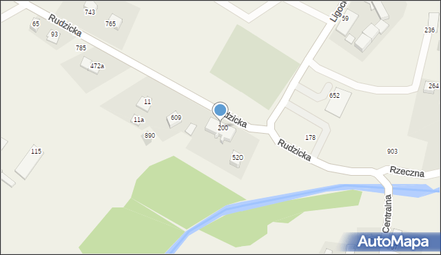 Międzyrzecze Górne, Międzyrzecze Górne, 200, mapa Międzyrzecze Górne