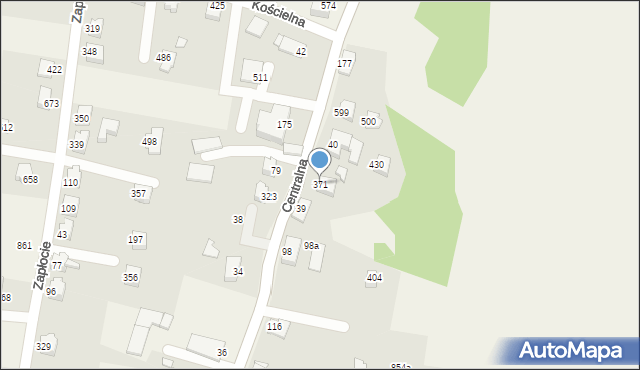 Międzyrzecze Górne, Międzyrzecze Górne, 371, mapa Międzyrzecze Górne