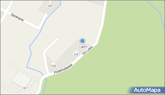 Międzyrzecze Górne, Międzyrzecze Górne, 493, mapa Międzyrzecze Górne