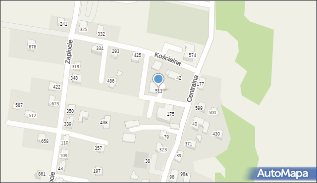 Międzyrzecze Górne, Międzyrzecze Górne, 511, mapa Międzyrzecze Górne