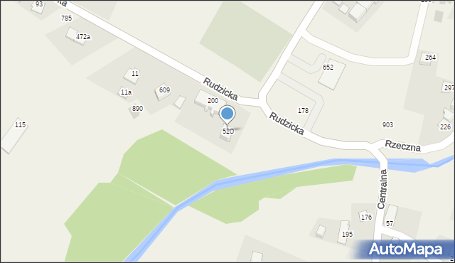 Międzyrzecze Górne, Międzyrzecze Górne, 520, mapa Międzyrzecze Górne