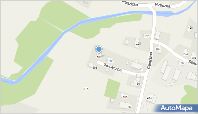 Międzyrzecze Górne, Międzyrzecze Górne, 589, mapa Międzyrzecze Górne