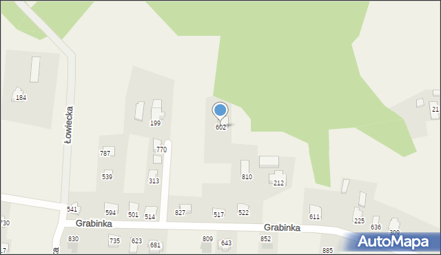 Międzyrzecze Górne, Międzyrzecze Górne, 602, mapa Międzyrzecze Górne