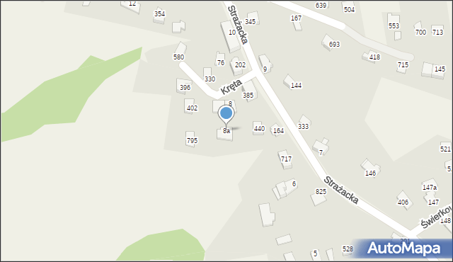 Międzyrzecze Górne, Międzyrzecze Górne, 8a, mapa Międzyrzecze Górne