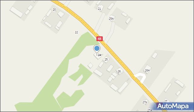 Miejska Dąbrowa, Miejska Dąbrowa, 25b, mapa Miejska Dąbrowa