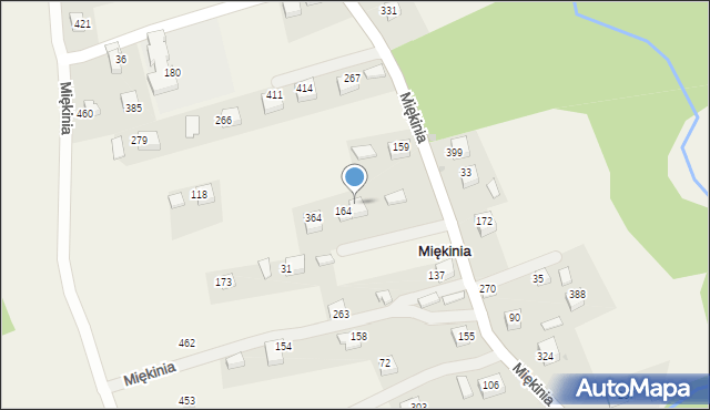 Miękinia, Miękinia, 281, mapa Miękinia