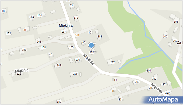 Miękinia, Miękinia, 324, mapa Miękinia