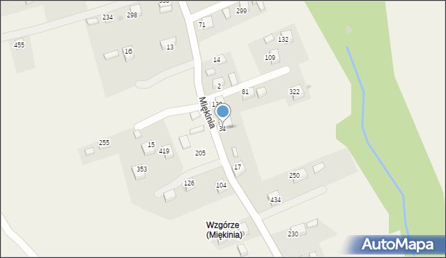 Miękinia, Miękinia, 34, mapa Miękinia