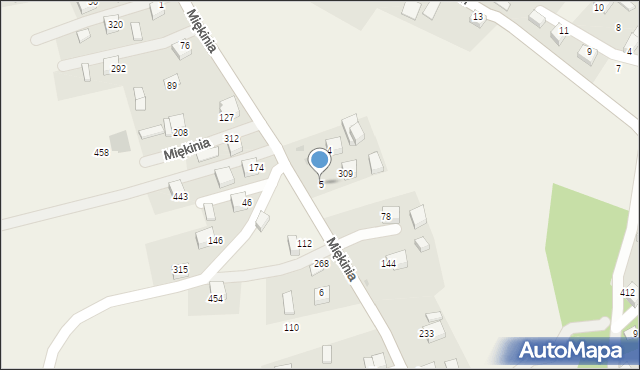 Miękinia, Miękinia, 5, mapa Miękinia