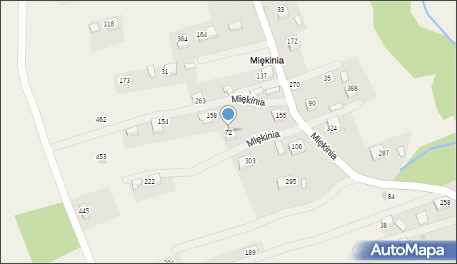 Miękinia, Miękinia, 72, mapa Miękinia