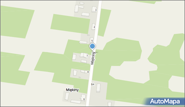 Miękiny, Miękiny, 6, mapa Miękiny