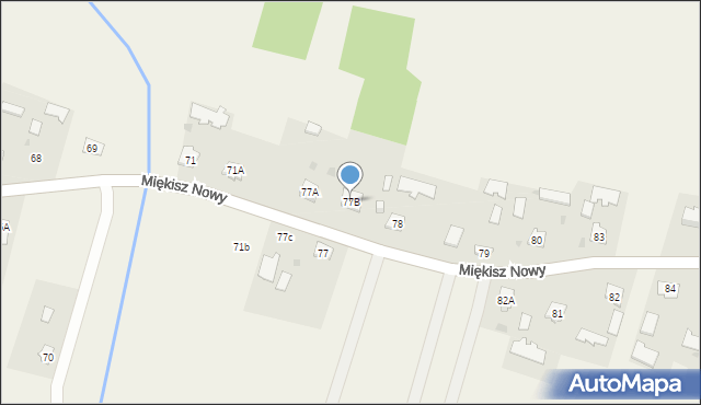 Miękisz Nowy, Miękisz Nowy, 77B, mapa Miękisz Nowy