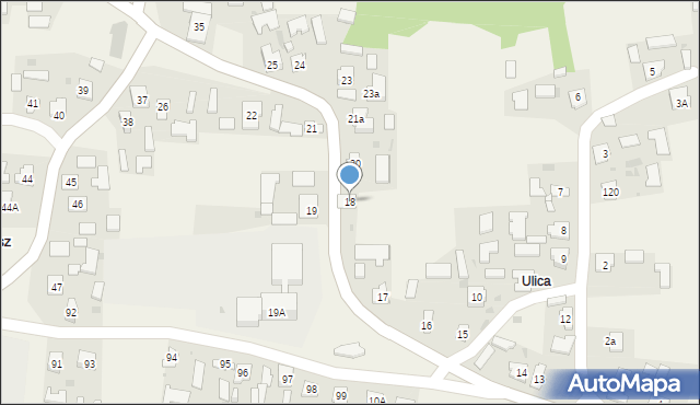Miękisz Stary, Miękisz Stary, 18, mapa Miękisz Stary