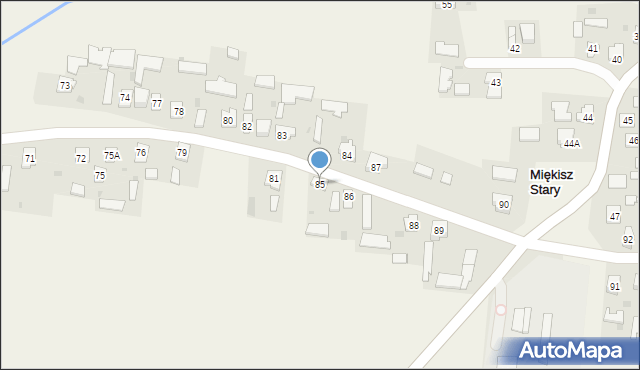Miękisz Stary, Miękisz Stary, 85, mapa Miękisz Stary