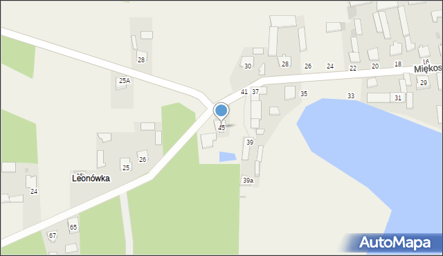 Miękoszyn, Miękoszyn, 45, mapa Miękoszyn