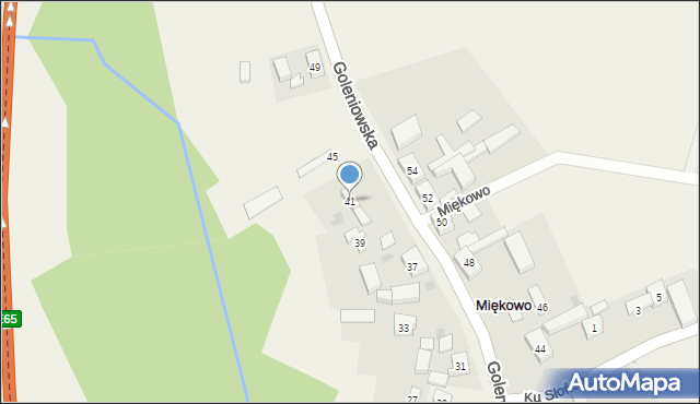 Miękowo, Miękowo, 22a, mapa Miękowo