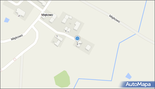 Miękowo, Miękowo, 6, mapa Miękowo