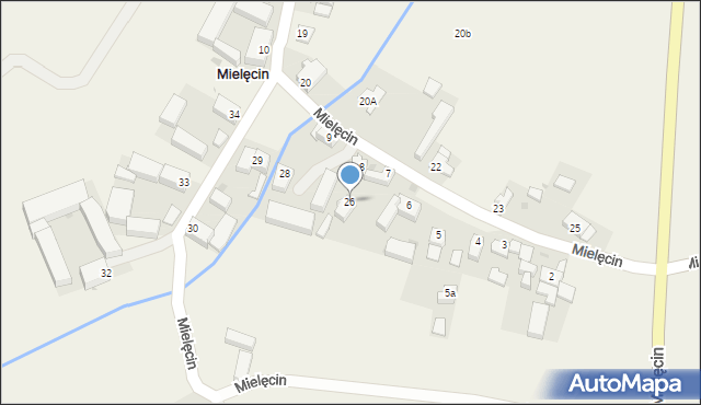 Mielęcin, Mielęcin, 26, mapa Mielęcin