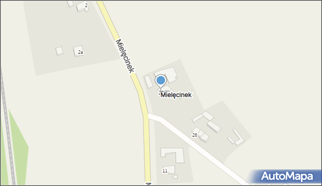 Mielęcinek, Mielęcinek, 27, mapa Mielęcinek