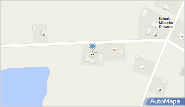Mielenko Drawskie, Mielenko Drawskie, 31, mapa Mielenko Drawskie