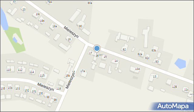 Mieleszyn, Mieleszyn, 16, mapa Mieleszyn