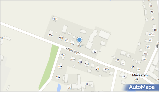 Mieleszyn, Mieleszyn, 51, mapa Mieleszyn