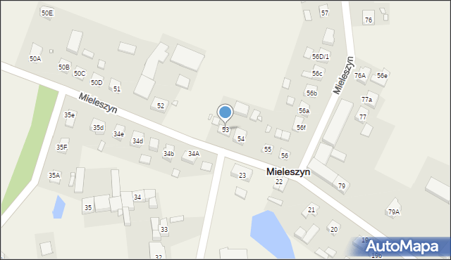 Mieleszyn, Mieleszyn, 53/1, mapa Mieleszyn